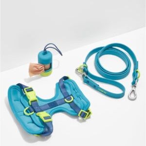 Wild One ❤︎ Isaac Mizrahi Harness, Collar, Leash, Poop Bag Holder